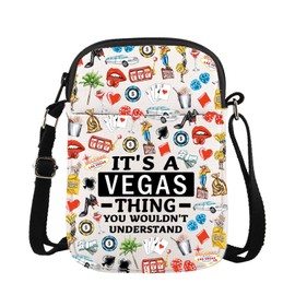 Lywjyb Birdgot Las Vegas Travel Crossbody Bag Travel Souvenir Summer Vacation Gift Bachelorette Gift (Vegas CR CA)