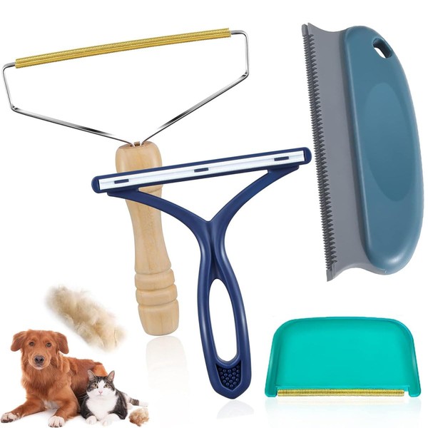 Pet Hair Remover 4 Pack - Portable Dog Cat Hair