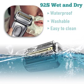 92S-Series 9 Electric Shaver Replacement Head Compatible with Braun all Series 9 Electric Razors 9290cc, 9291cc, 9370cc, 9293s, 9385cc, 9390cc, 9330s, 9296cc (2 PACK)