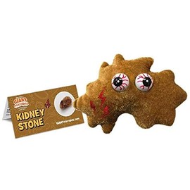GIANTmicrobes Kidney Stone Plush - Learn About the Kidney and Health with this Memorable Gift for Family, Friends, Doctors, Nurses, Educators and Anyone with a Healthy Sense of Humor
