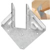20 Pack 18-Gauge Hurricane Ties for Rafter, Heavy Duty Hurricane