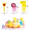 Tuybb Set 10 Tenedores Palillos Animales Caritas Lunch Fruta Niños