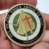 Whole Armour of God Challenge/Commemorative Coin. 24ct Gold, Enamel, 40mm