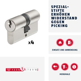 ABUS E20NP Profile Cylinder Lock, 598326