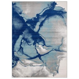 Luxe Weavers Victoria Collection Modern Area Rug 9163 Blue 8x10