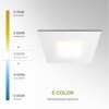 ASD 6 Pack LED Recessed Square Ceiling Light 4 Inch