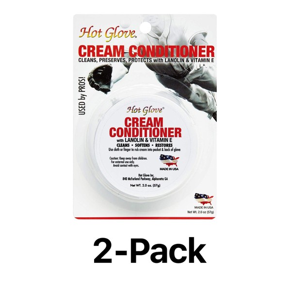 Unique Hot Glove Baseball Softball Leather Mitt Conditioner Cream (2-Pack)