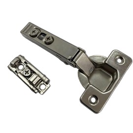 Berta 8-Pack Full Overlay Frameless Soft Closing European Hinges, 3D Adjustable Clip-On Concealed Kitchen Cabinet Door Hinges with Screws, New 2-Step Opening 86° and 110°