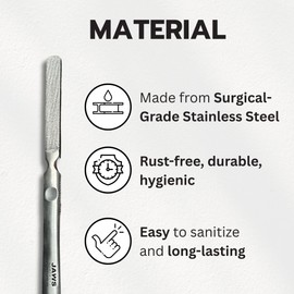 Surgical-Grade Callus File - Callus Grater - Stainless Steel Callus Remover Tool for Feet - Jaws Podiatry Callus Shaver - Professional Pedicure Tools for Feet - Low Profile