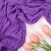 RestfulGlow 6 Pack Purple Cheesecloth Table Runner 10FT Boho Cheese