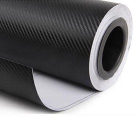 DIYAH 3D Black Carbon Fiber Film 72" X 48" / 6 FT X 4 FT Twill Weave Vinyl Sheet Roll Wrap DIY Decals