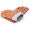 Meetoget⠀ Deerskin Leather Gloves For Men With Cashmere Lined For