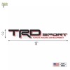 GOLD HOOK TRD Sport Decals for Tacoma, Racing Development Sticker