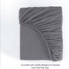 Oxford Homeware Grey Double Fitted Sheet – 30 Cm Extra
