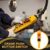 MECCANIXITY Emergency Hoist Crane Push Button Switch, Up Down Rain