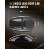 cciyu 5pcs Smoke Lens Roof Cab Marker Lights Clearane LED