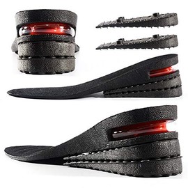 Height Increase Insole 3-Layer Air Cushion Heel Insert Lift Shoes Insole for Men and Women Invisible Elevator Adjustable Insoles (Full pad US4-9)