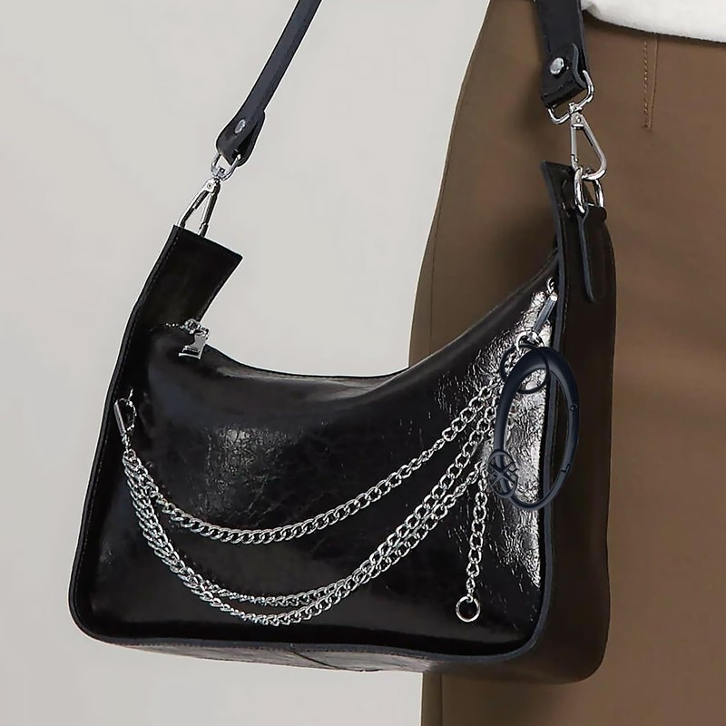 Zernblend Heavy Shiny Metal Carabiner for Belt Loop, Star Silver