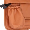 Waterproof Storage Bag Artificial Leather Brown Zipper Organizer for Vespa