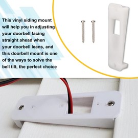 Vinyl Siding Mount for Blink Doorbell, Blink Doorbell Vinyl Siding Mount, for Blink Doorbell Mount for Vinyl Siding, Blink Doorbell Vinyl Siding Mounting Kit - Solve The Problem of The Doorbell Tilt