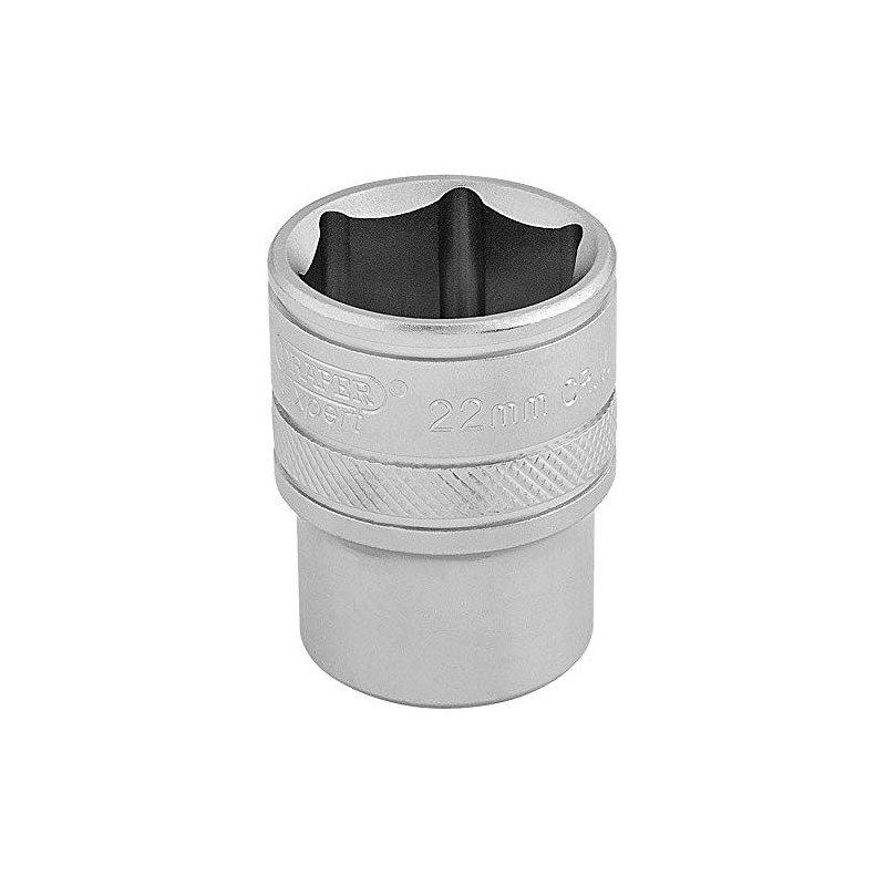 Draper 16613 1/2" Square Drive 6 Point Socket, 22mm Size