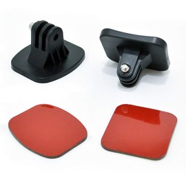 Adhesive Mounts for GoPro Cameras - Curved & Flat Mounts Base with Strong Sticky Pads Mount to Helmet Fits for All GoPro Hero 11/10/9/8