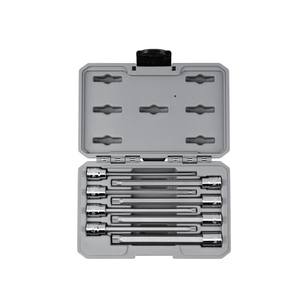TEKTON 3/8 Inch Long Triple Square Bit Socket Set, 8-Piece
