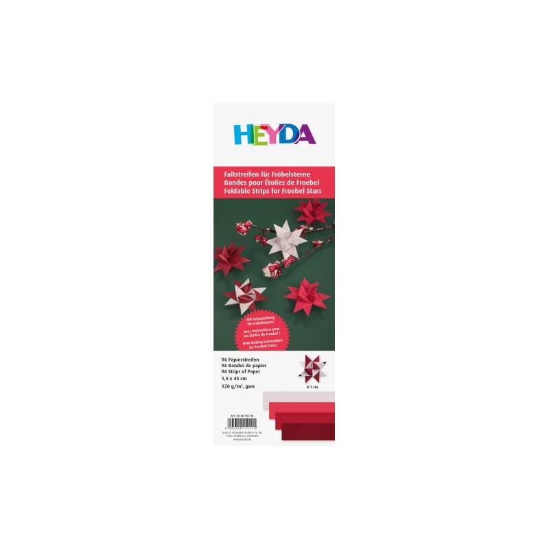 Heyda Folding Strip Set for Froebel Stars 1.5 x 45