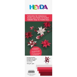 Heyda Folding Strip Set for Froebel Stars 1.5 x 45 cm Red