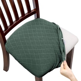 Fuloon Chair Cover Elastic Spandex Jacquard Dining Chair Seat Covers Removable Washable Seat Cover Stretch Protective Cover Protector Cover for Dining Room/Office