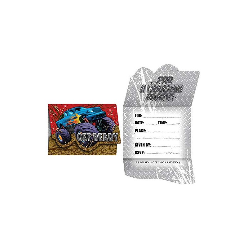 8-Count Party Invitations, Mudslinger Birthday