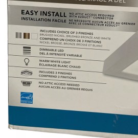 Broan-NuTone 110 CFM Square Flat Panel Bathroom Ceiling Exhaust Fan/W LED Light