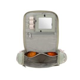 LÄSSIG Children's Toiletry Bag Wash Bag Wash Bag for Hanging 20 cm Mini Wash Bag, olive, Wash bag for children