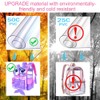 KLFVB 3PCS Girls Clear Bookbag, 15" Mermaid Transparent Backpack for