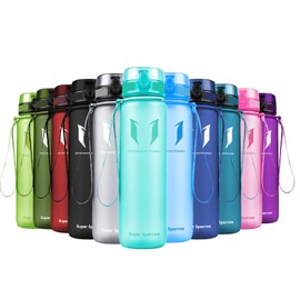 Super Sparrow Sports Water Bottle12oz&17oz&25oz&32oz&50oz Non-Toxic BPA Free & Eco-Friendly Tritan Co-Polyester Plastic - Fast Water Flow, Flip Top, Opens With 1-Click