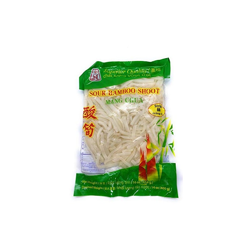 JHC Sliced Bamboo Shoots Strip, 16 Ounce bag (1 pack)