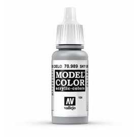 War World Gaming Vallejo Model Color Black/Grey - Sky Grey 70.989 - Wargame Miniature Figure Painting Assortment Modelling Wargaming Hobby Tabletop Model Paint Collection
