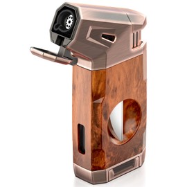 Butane Torch Lighter with V Cutter, for Men