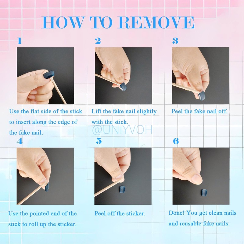 Cat Eye Press on Nails Handmade Short Oval/Square/Round False Nails