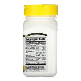 Vitaminas B-100 21st Century 60 Comprimidos Sin Gluten                                                                                                