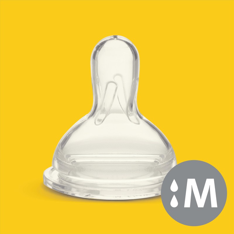 Medela Medium Flow Spare Nipples with Wide Base, 3 Pack,