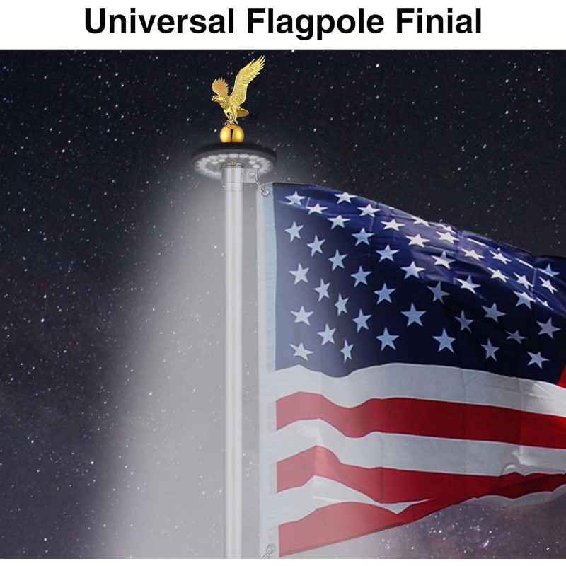 HeyJiaYu Eagle 14" Flagpole Topper for 20ft,25ft,30Ft Telescopic Flagpoles, Flag