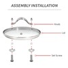 7" Tempered Glass Pan Lid with Steam Vent, Thickened to