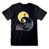Nightmare before Christmas The Silhouette Men's T-Shirt Black, black