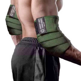 TAVIEW Elbow Wraps for Weightlifting, 47" Elastic Elbow Brace & Compression, Powerlifting, Fitness, Cross Training & Gym Workout - Elbow Straps for Weightlifting