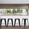 Sophia & William 24" Metal Bar Stools Set of 4