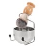 NOLITOY Men's Shaving Brush Set Stainless Steel Shaving Bowl and
