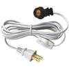 Westinghouse 70108 6-Foot Cord Set with Snap-In Pigtail Candelabra-Base Socket