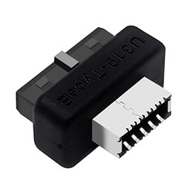 Adaptador de Panel Frontal USB, USB 3.1 Tipo E a USB 3.0 Convertidor de Cabezal de 20 Pines, USB Duradero 3.1 3.2 Tipo C Adaptador de Panel