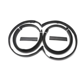 HLBTK 75555-48060 75555-48061 Left and Right Roof Drip Side Trim Molding Strips Weatherstrip Fits for Toyota Highlander 2008 2009 2010 2011 2012 2013